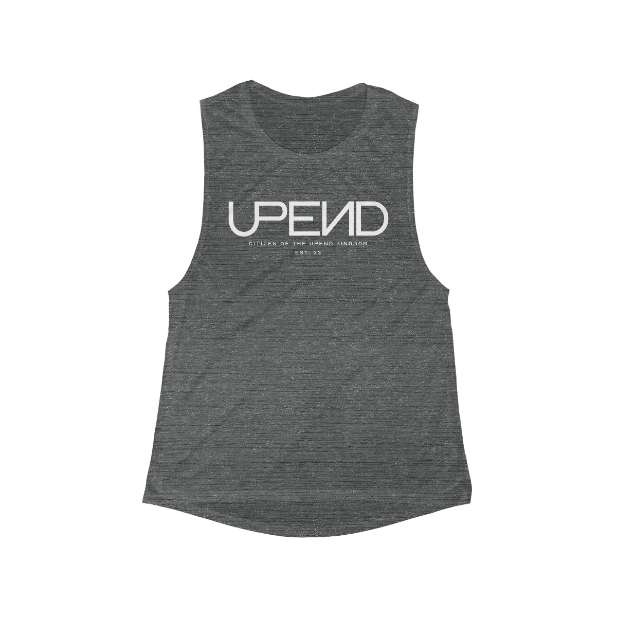 Women’s Upend Flowy “Message” Muscle Tank - Image 2