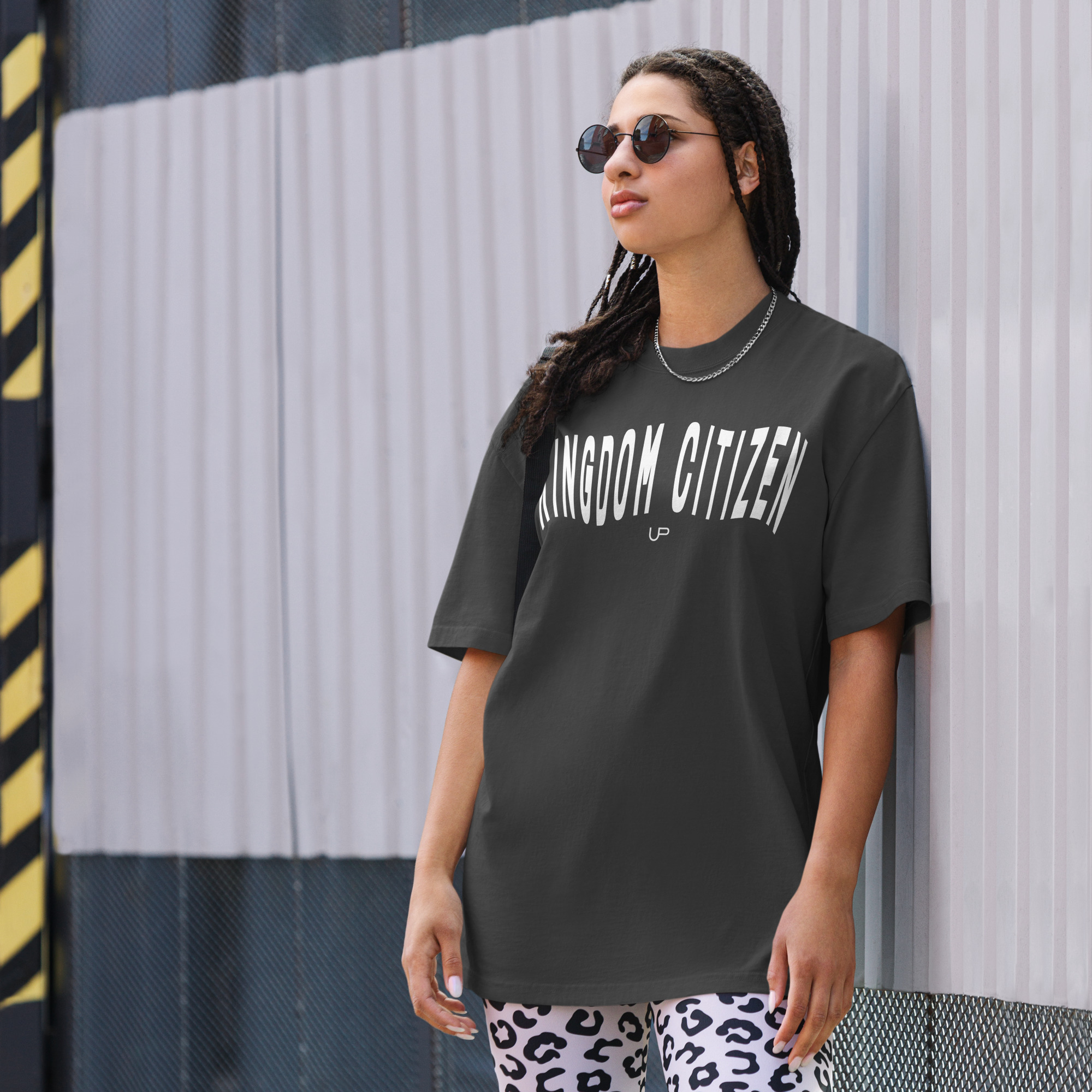 Upend Oversized Faded Kingdom Citizen Tee - Image 3