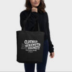 Upend Proverbs 31:25 Eco Tote Bag